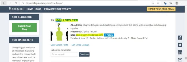 Top 100 image from feedspot