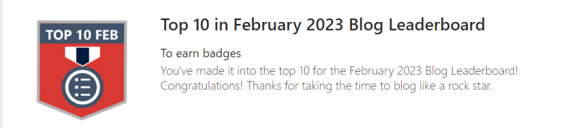 Top 10 Community Blogs for February 2023