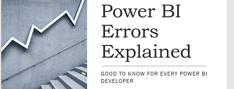 5 Power BI Errors..you often encounter –&nbsp;Fixed