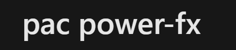 Using Power-Fx commands in Vs Code Terminal –&nbsp;Preview